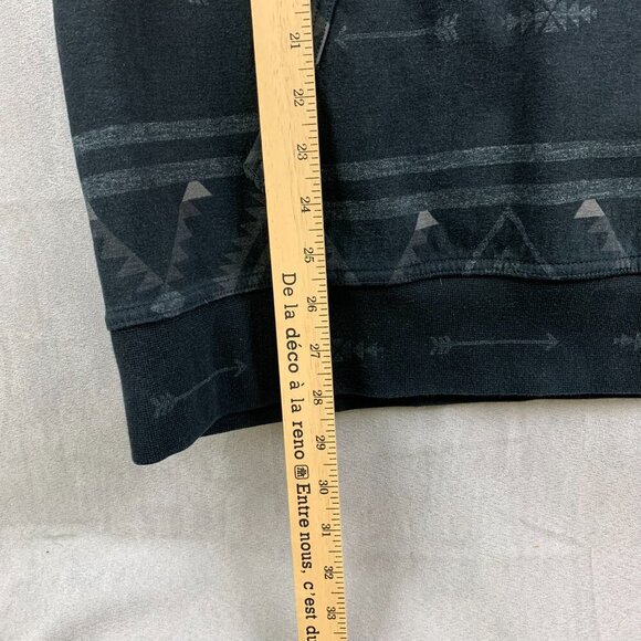 Ralph Lauren Polo Mens Sweater 2XL Black Gray Aztec Hoodie Southwestern Tribal - Picture 11 of 13